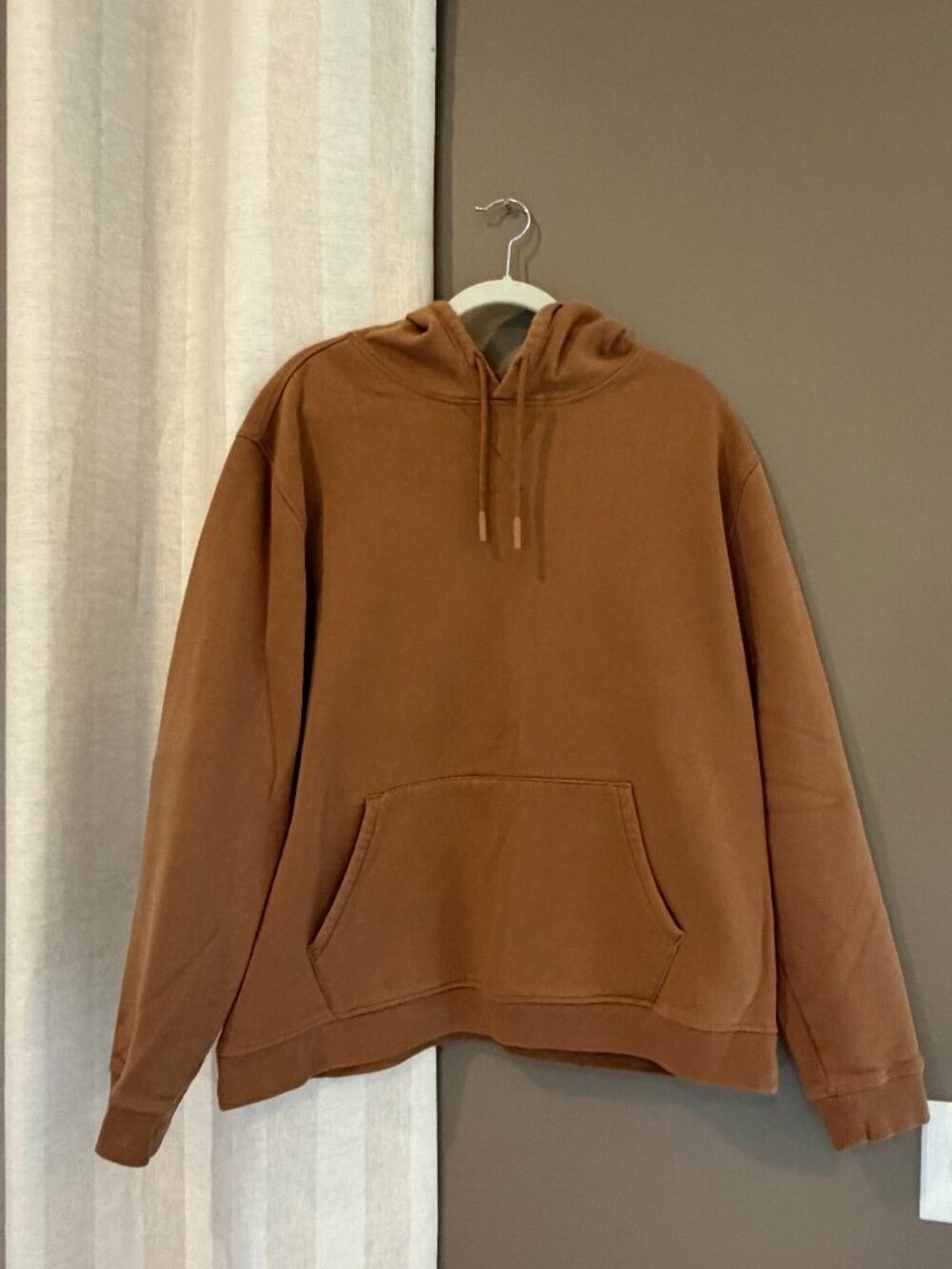 DSG Men's Camel Fleece Pullover Hoodie Front Pocket, Cozy Comfort Size 2XL